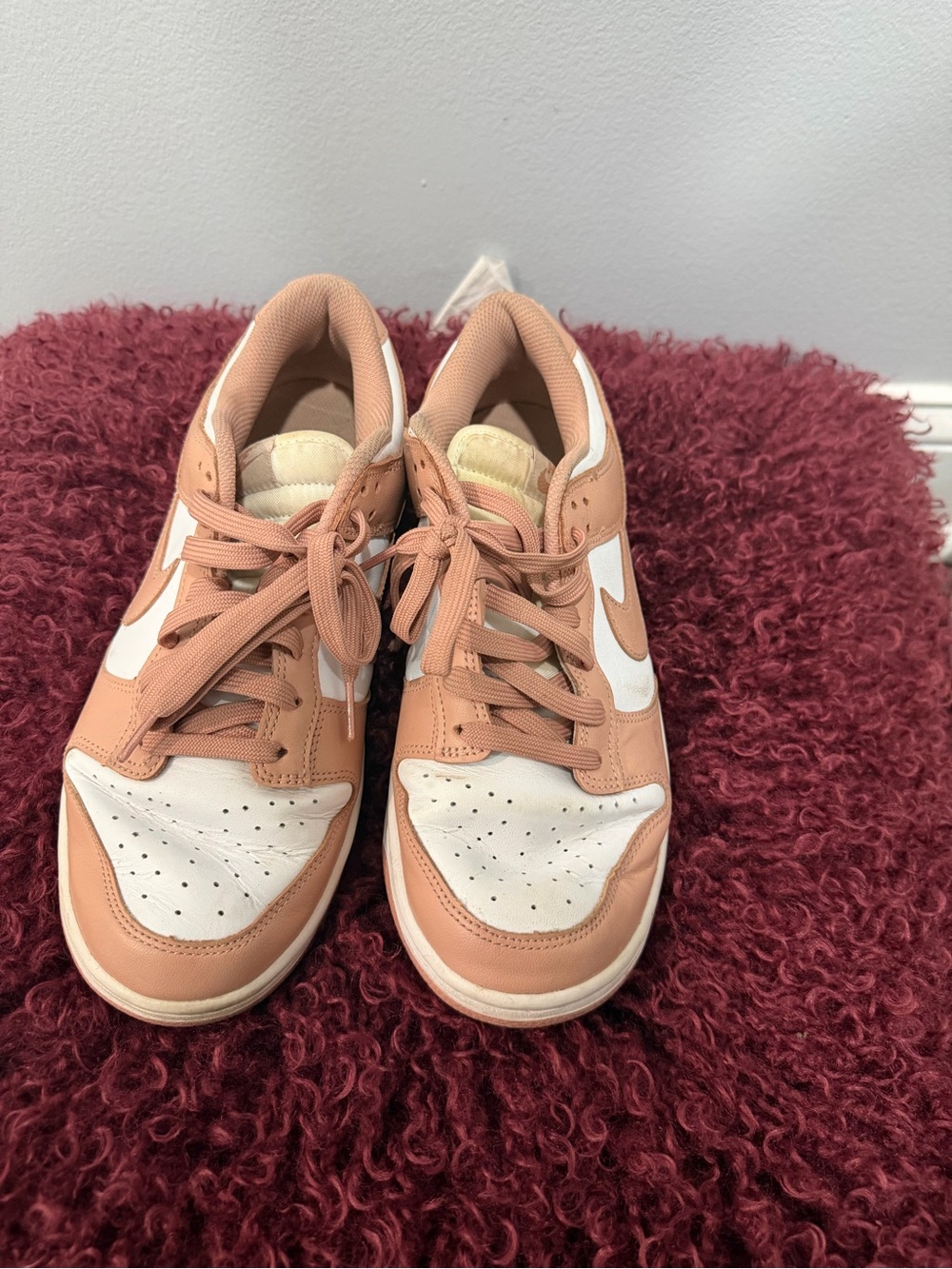 Nike Dunk Low Rose Whisper Pink Beige White Women’s Sneakers